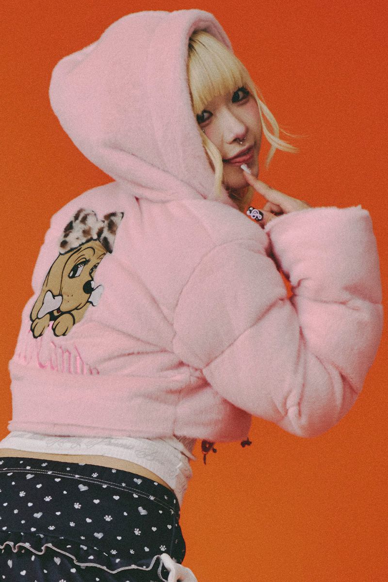 楽天市場】】GALFY(ガルフィー)ギャルもこふわブルゾン - Pink