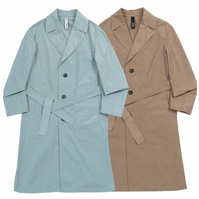 楽天市場】hevo イーヴォ OSTUNI シングルベルテッドコート メンズ 春