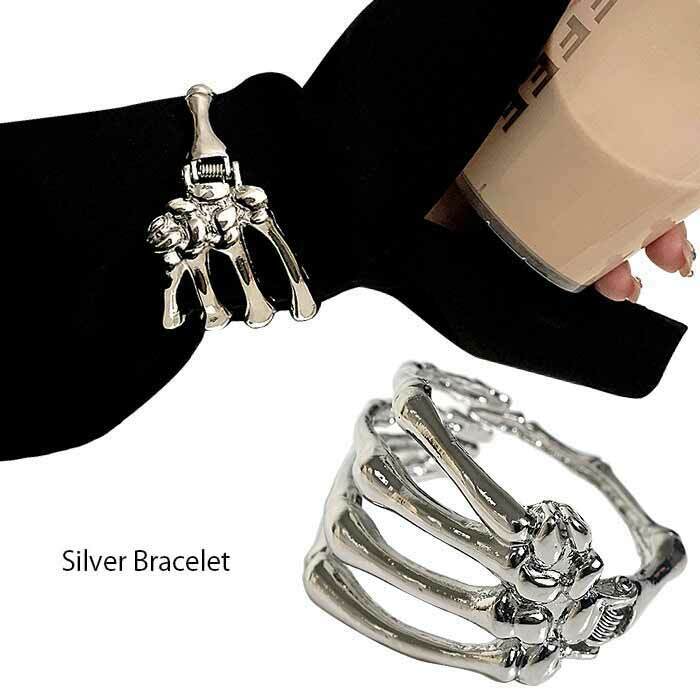 楽天市場】骸骨 バングル ブレスレット ガイコツ 骨 髑髏 ドクロ