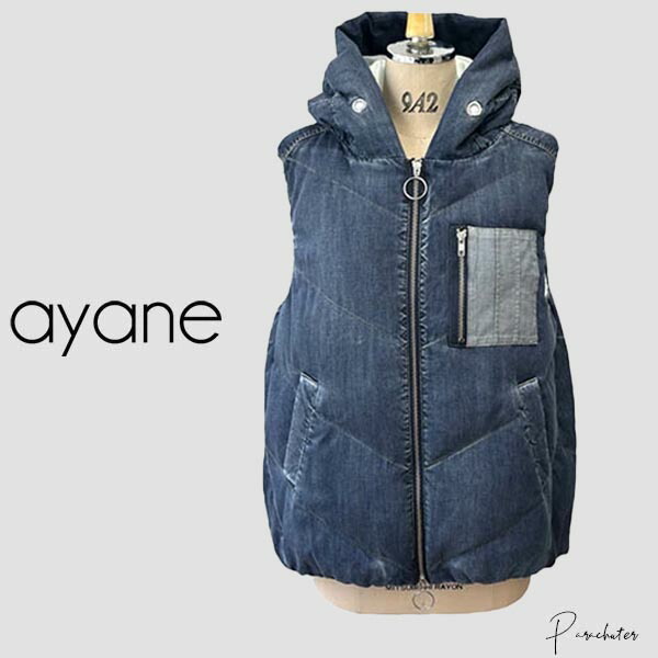 楽天市場】【ayane】875823 アヤン ダンガリーダウンベスト 2025 冬 ご