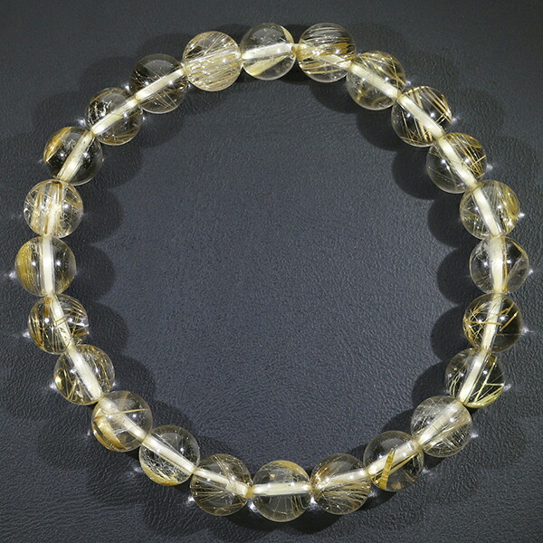楽天市場】ゴールドルチルクォーツ ブレスレット 8mm 16.5~18.5cm S~LL