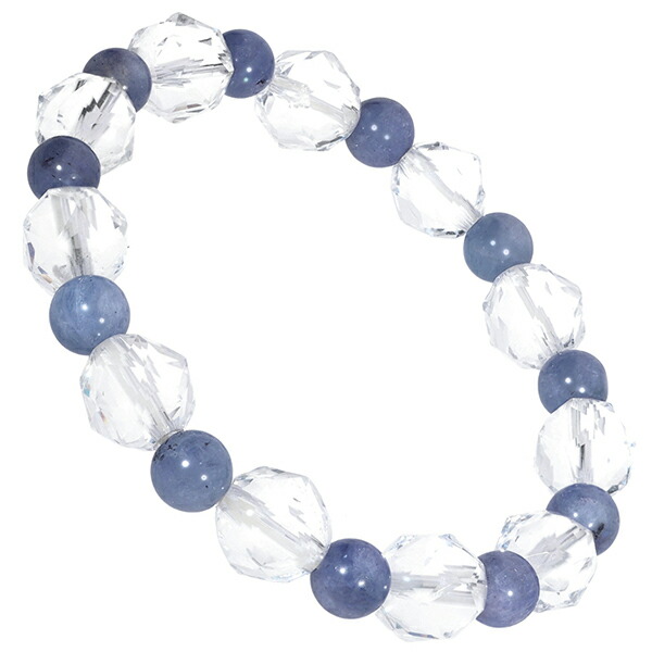 楽天市場】タンザナイト スターカット 水晶 ブレスレット 6mm 16.5cm