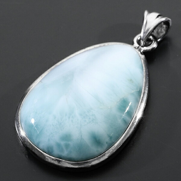 楽天市場】ラリマー シルバー ペンダントトップ 雫 天然石