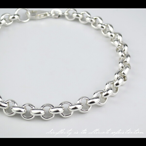 楽天市場】ロールチェーン シルバーブレスレット 18cm 19cm 20cm