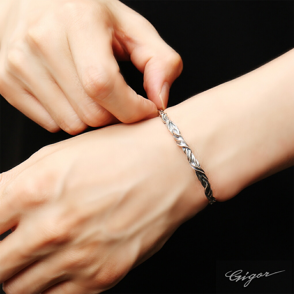 楽天市場】GIGOR ジゴロウ エレイスト バングル S シルバー 細身