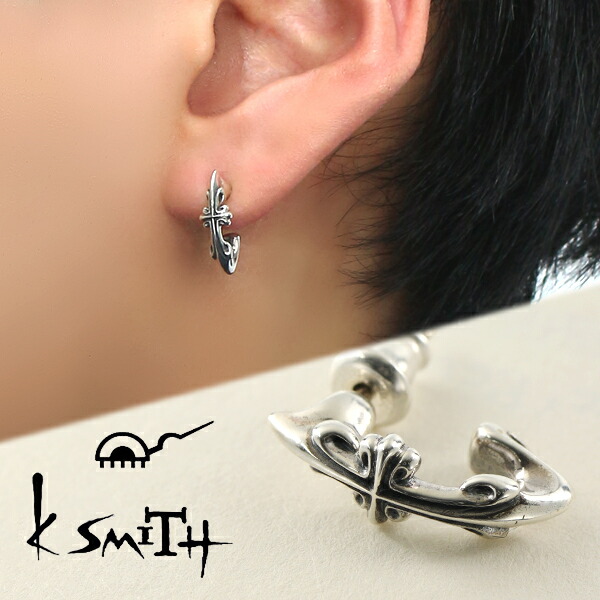 楽天市場】K-SMITH アンティーク クロス ピアス 1P 片耳用 シルバー