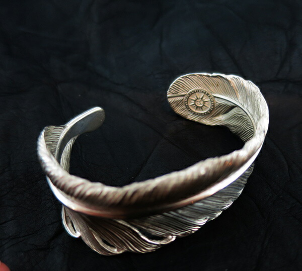 楽天市場】K-SMITH フェザー 白仕上げ シルバーバングル ターコイズ