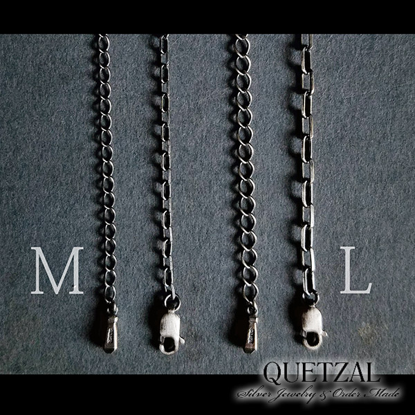 楽天市場】Quetzal アジャスターアズキチェーン オールシルバーver