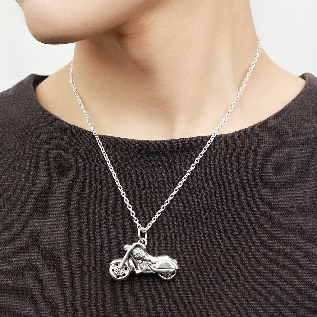 楽天市場】オートバイ シルバー ネックレス ペンダント ペンダント