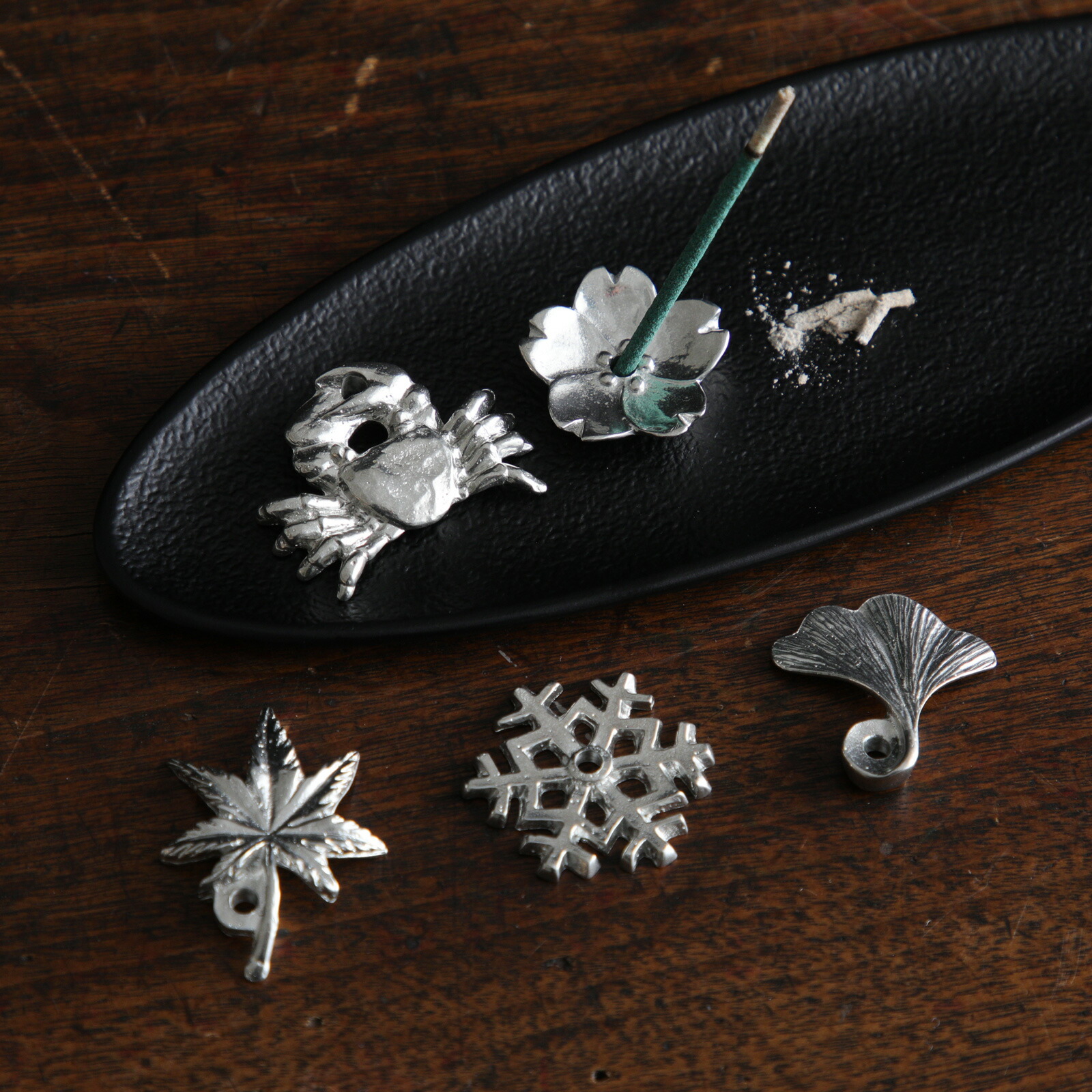 楽天市場】香立て おしゃれ かわいい 錫 炭谷三郎商店 シルバー 銀