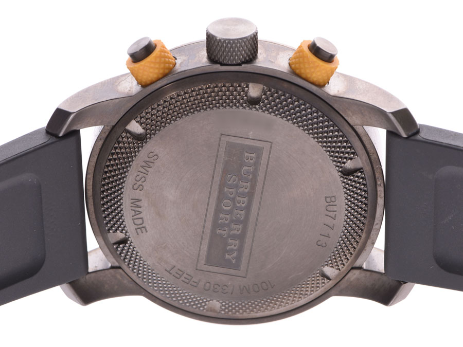 楽天市場】バーバリー スポーツコレクション クロノグラフ グレー文字