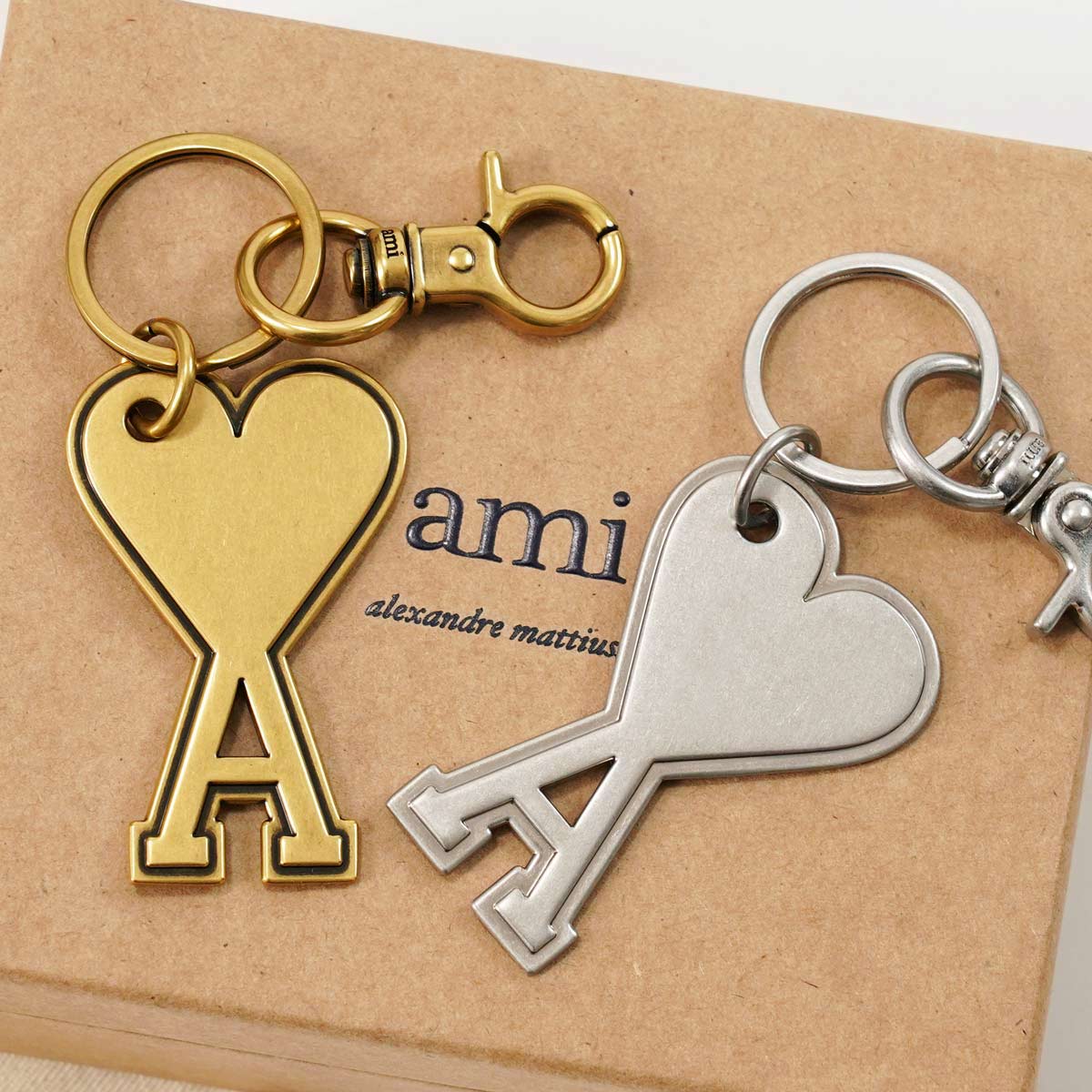 楽天市場】ami paris アミパリス キーリング キーホルダー UKR906 369