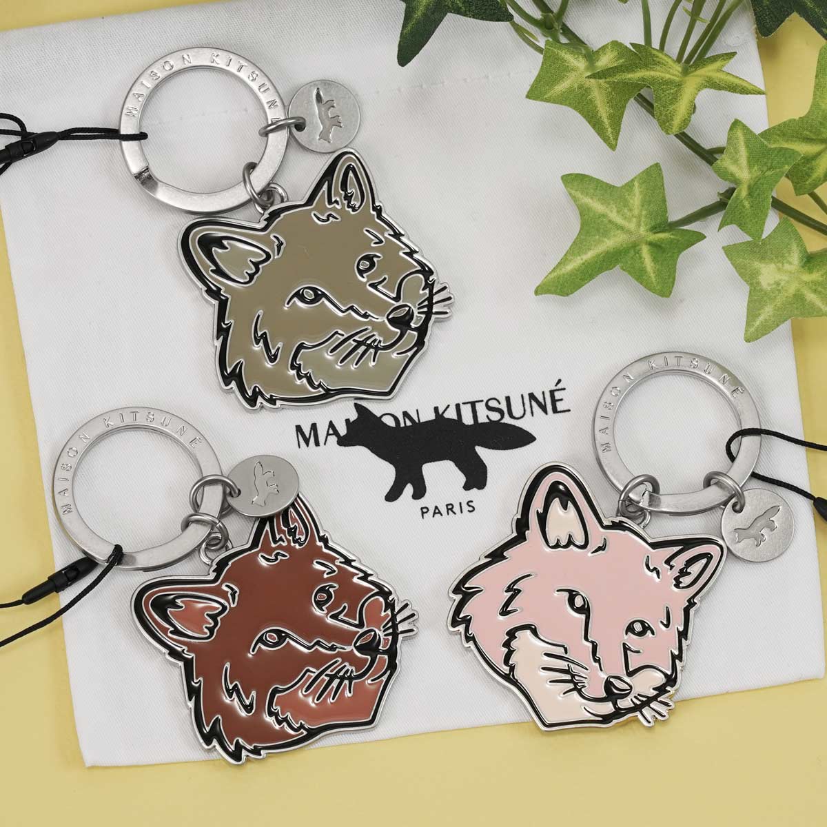 楽天市場】MAISON KITSUNE メゾンキツネ キーリング MM06904AM1002