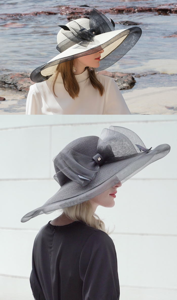 楽天市場】ストローハット リボン フェザー女優 ストローハット