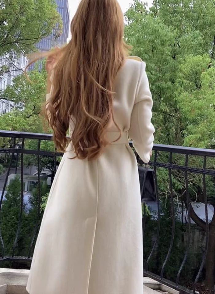 楽天市場】Mサイズのみ即納 コート 襟 ベルト 金ボタン ダブルフェイス