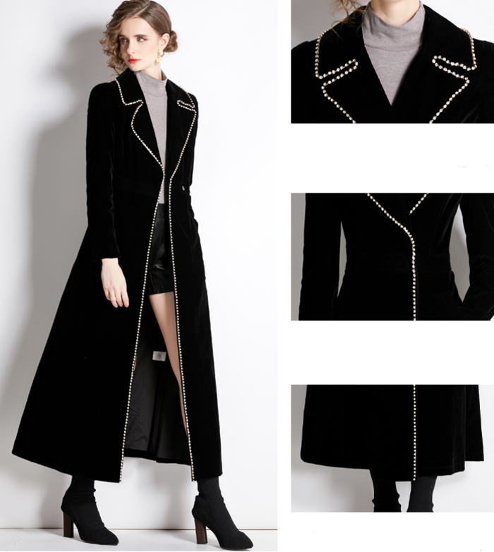 楽天市場】スプリングコート コート テーラードカラー 襟 ベロア