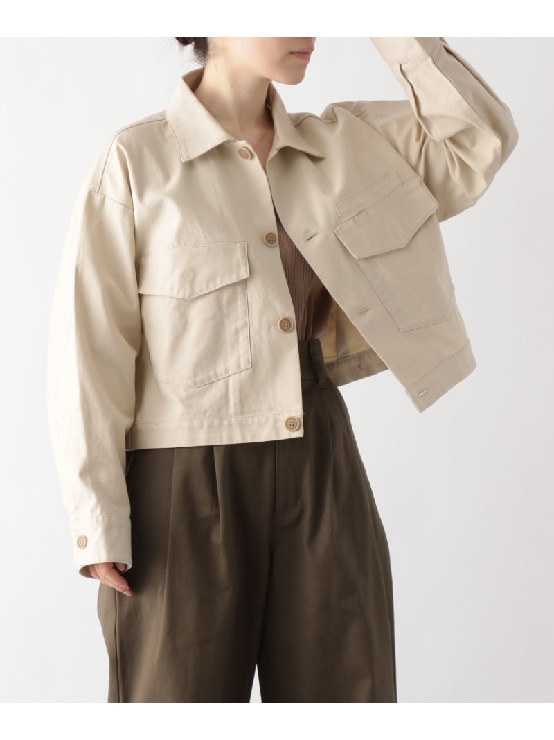 楽天市場】高山直子さんコラボ/ミリタリーショートジャケット/EiiS