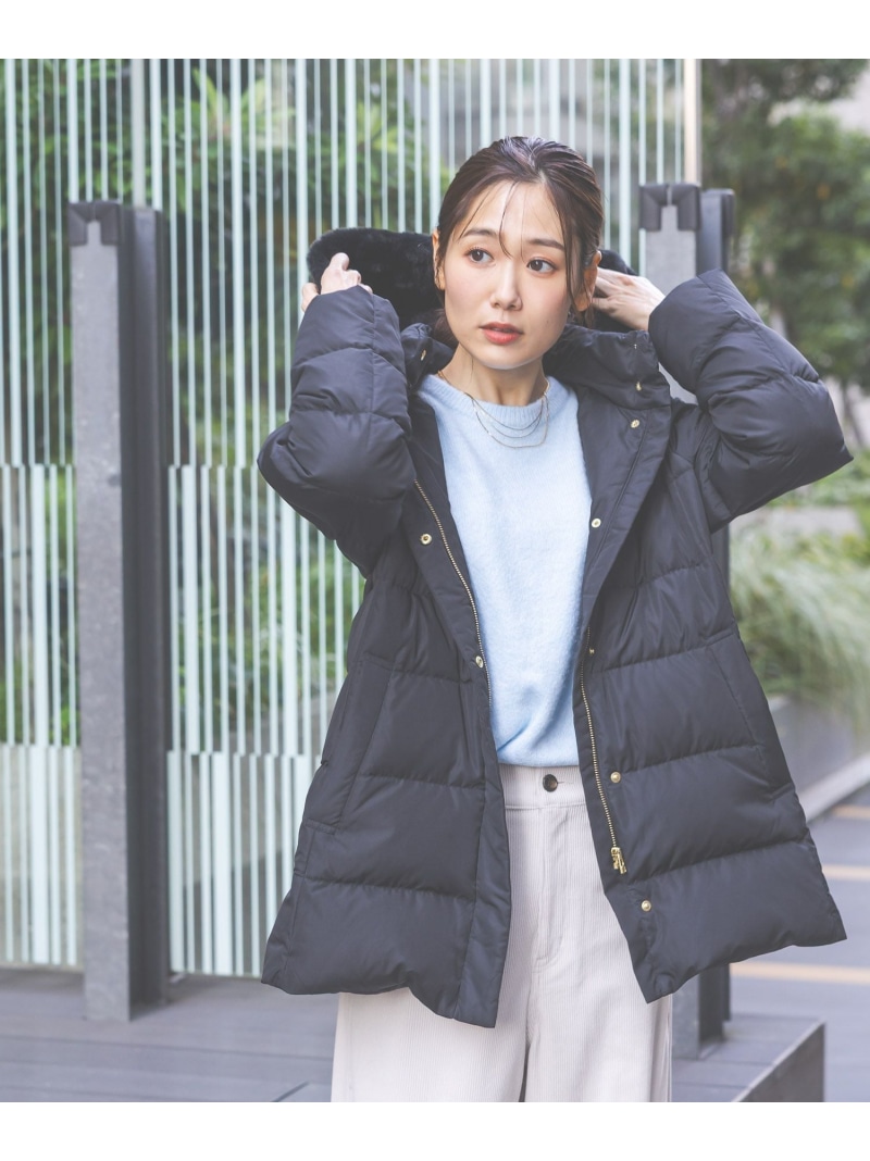 楽天市場】【SALE／52%OFF】ウツクシルエット撥水ダウンコート/497165