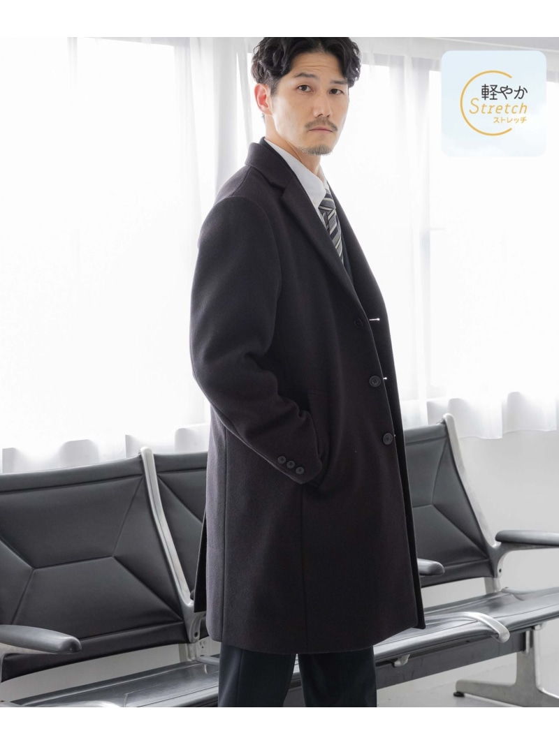 楽天市場】【SALE／40%OFF】軽やかストレッチチェスターコート/115769