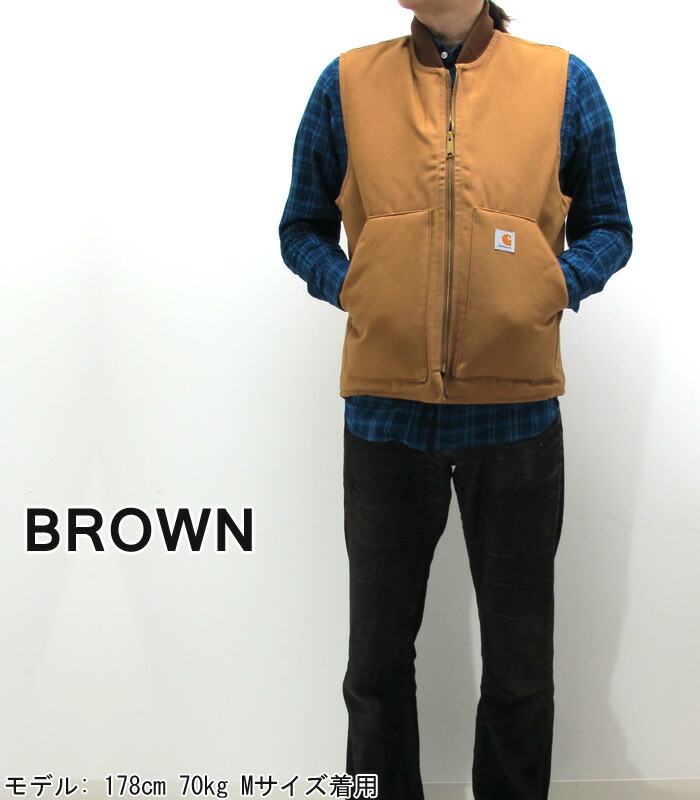 楽天市場】カーハート Carhartt ベスト ダックベスト 裏地