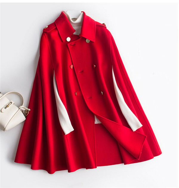 楽天市場】ケープ コート マントコート ウール混ケ ポンチョ コート