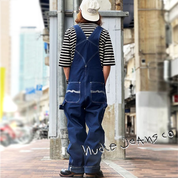楽天市場】NUDIE JEANS KEVIN DUNGAREES UTILITY DENIM (NB26) 57161