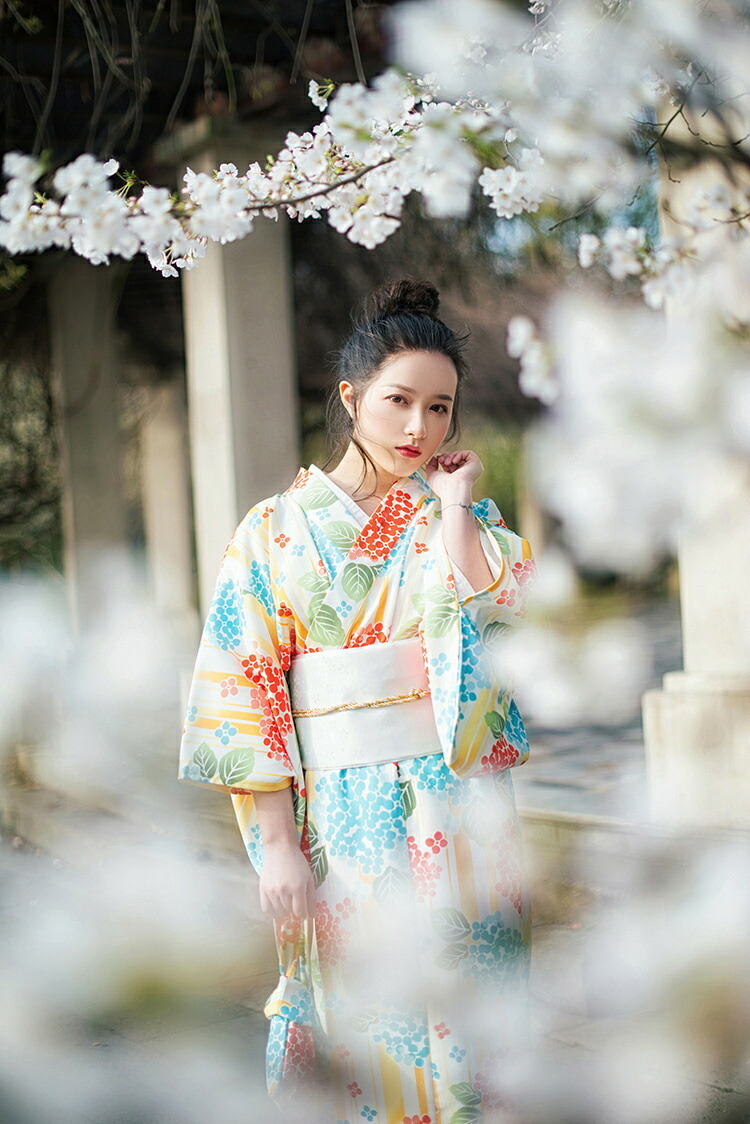 楽天市場】紫陽花 あじさい 1人で着付け 浴衣 レディース セット 3点