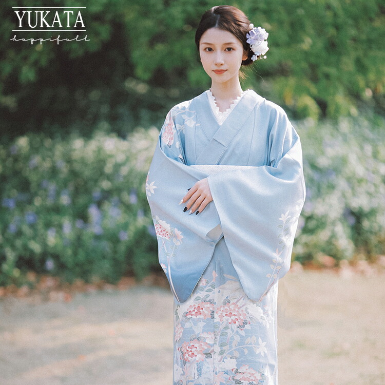 楽天市場】紫陽花 あじさい 浴衣 レディース 大人 155 160 165 170 175