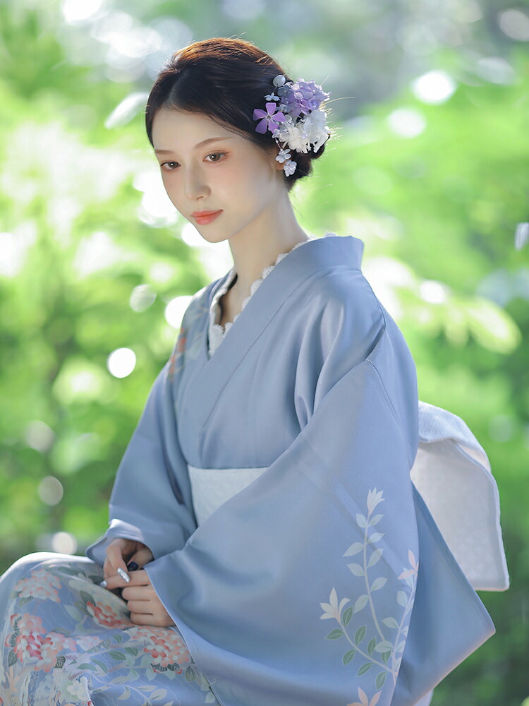 楽天市場】紫陽花 あじさい 浴衣 レディース 大人 155 160 165 170 175