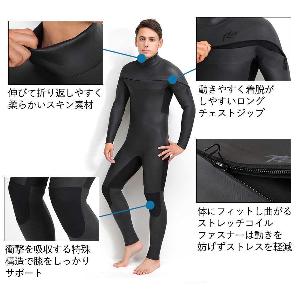 楽天市場】[ｽｰﾊﾟｰｾｰﾙ価格+ｸｰﾎﾟﾝ]セミドライ 5×3mm RSS SURF ウェット