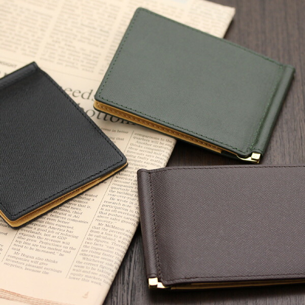 楽天市場】本革 マネークリップ（札ばさみ）角シボ型押し牛革 ABIES