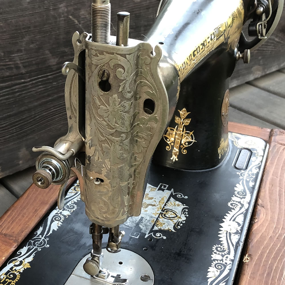 楽天市場】【中古】100年前のアンティークミシン（昭和ミシン/黒ミシン