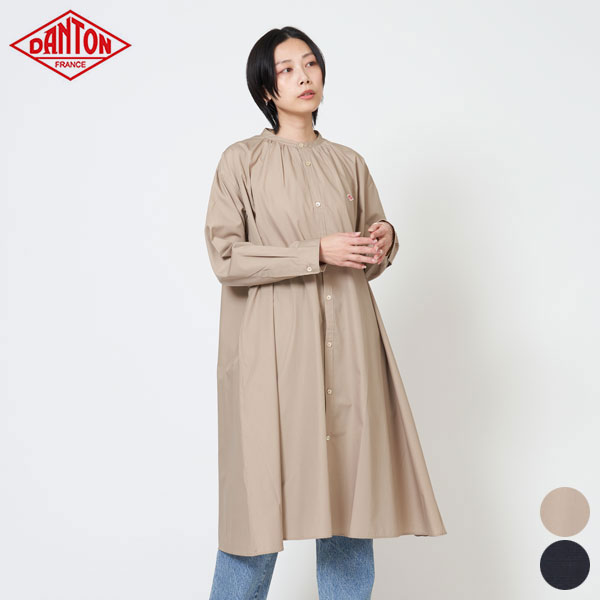 楽天市場】ダントン DANTON レディース ギャザー シャツ ドレス GATHER
