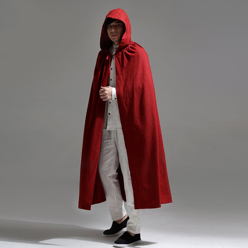 楽天市場】チャイナ服 マント メンズ フード付き マントジャケット