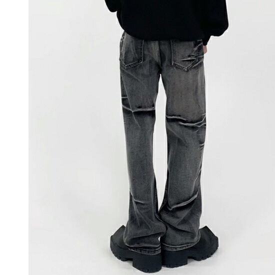 楽天市場】デニムパンツ メンズ ブーツカットパンツ モード系 デニム