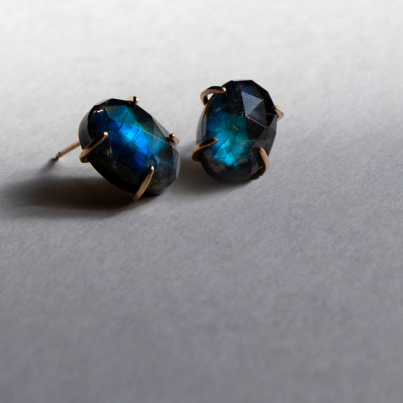 楽天市場】オニキス ラブラドライト 水晶 ピアス / 14KGF ゴールド