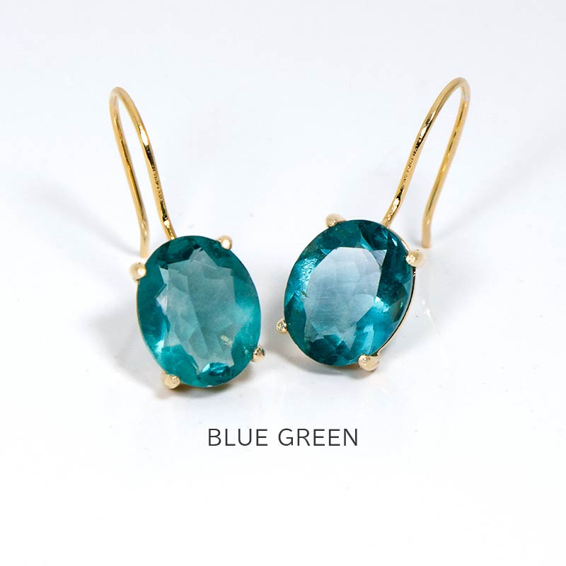 楽天市場】フローライト フック ピアス / ブルーグリーンフローライト