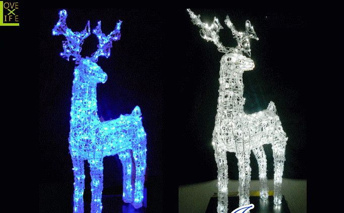 楽天市場】【イルミネーション】LED クリスタルトナカイ【L