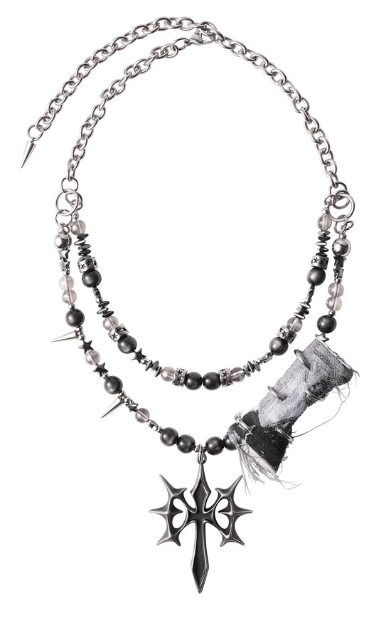 楽天市場】V系 メンズ ネックレス メンズ モード系 じゃらじゃら