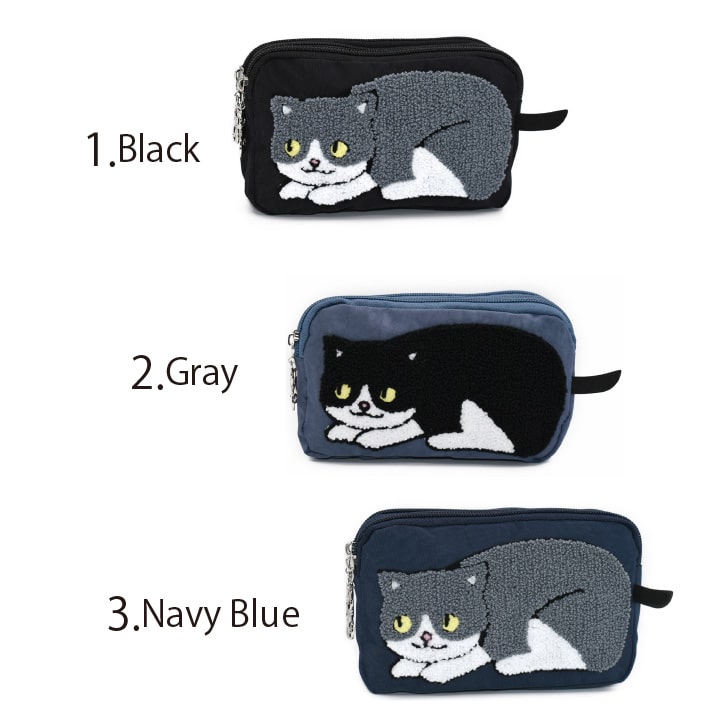 楽天市場】ふわふわ ネコポーチ 猫 ねこ ネコ ポーチ 小物入れ 3