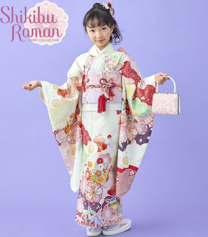 楽天市場】七五三 753 着物 7歳 女の子 着物フルセット 式部浪漫