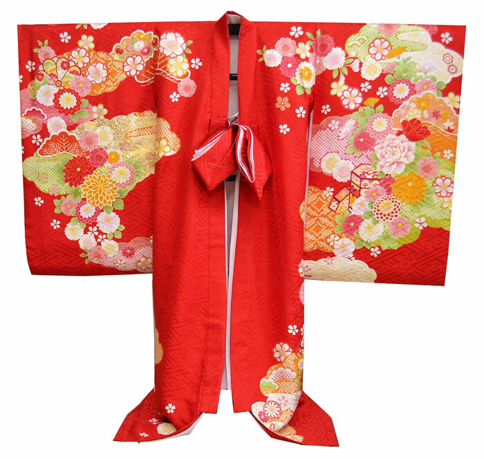 楽天市場】お宮参り 女の子 着物 女児 正絹 初着 産着 お祝い着 貝桶