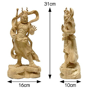 楽天市場】木彫り 仏像 仁王像（金剛力士像） 高さ31cm 楠製 [Ryusho