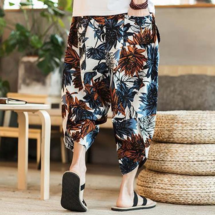 楽天市場】タイパンツ サルエル 象 ゾウ メンズ 7分丈 ジョガーパンツ