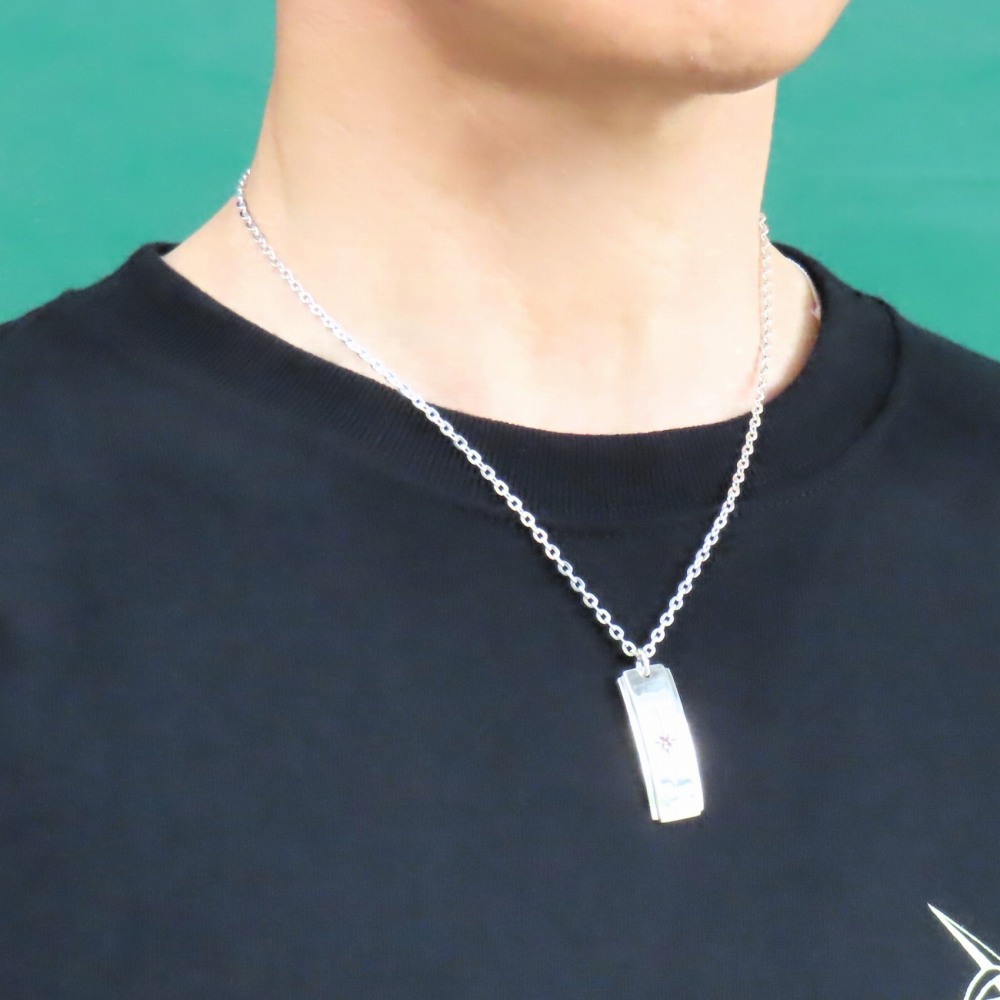 楽天市場】太陽プレートネックレス L シルバー925 【刻印無料】 太陽