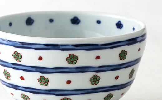 楽天市場】【ふるさと納税】源右衛門窯 染錦緑梅小紋割 器 食器 お茶碗