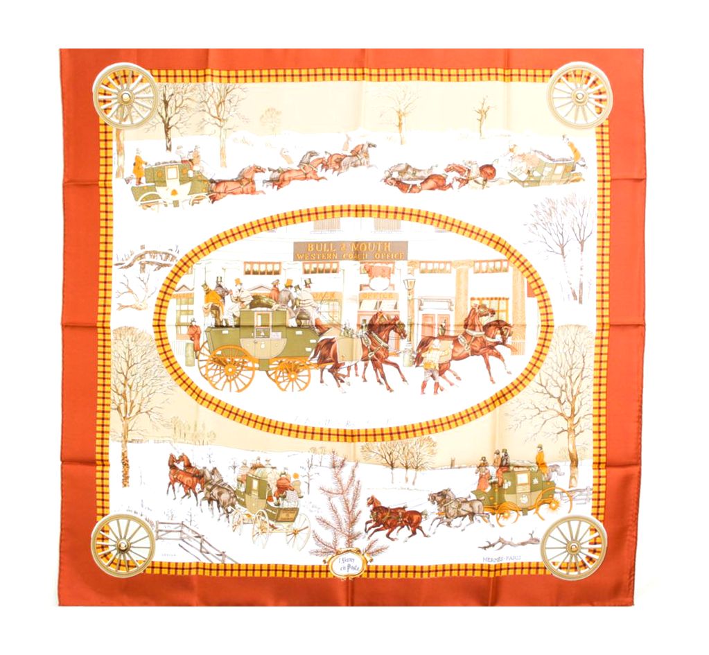 楽天市場】HERMES エルメス カレ 90 シルク100％ スカーフ The Bull