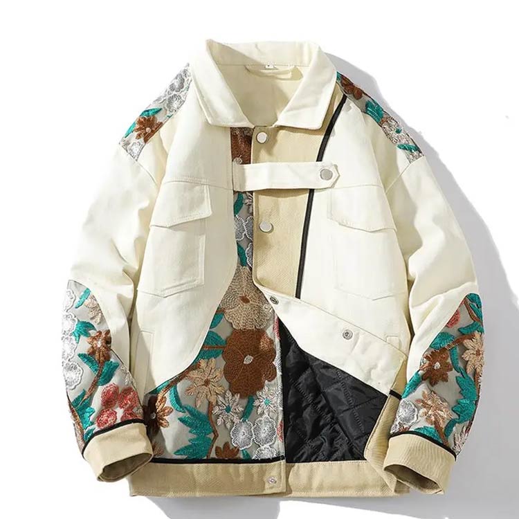 楽天市場】 ジャケット ブルゾン ジャンパー 花柄 刺繍 レディース