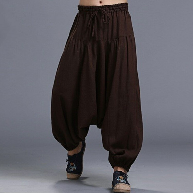 楽天市場】サルエルパンツ メンズ レディース リネン 麻 パンツ 大きい