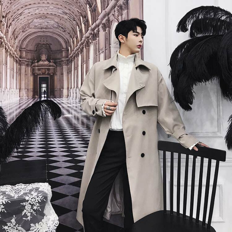 楽天市場】トレンチコート ロング丈 膝下 メンズ ビジネス カジュアル